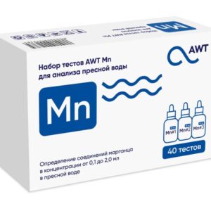 AWT Тест-набор Mn (марганец от 0,05 до 2 мг/л. 40 тестов)