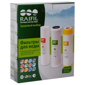 Комплект сменных картриджей для фильтров Raifil TRIO для жесткой воды (IRC)