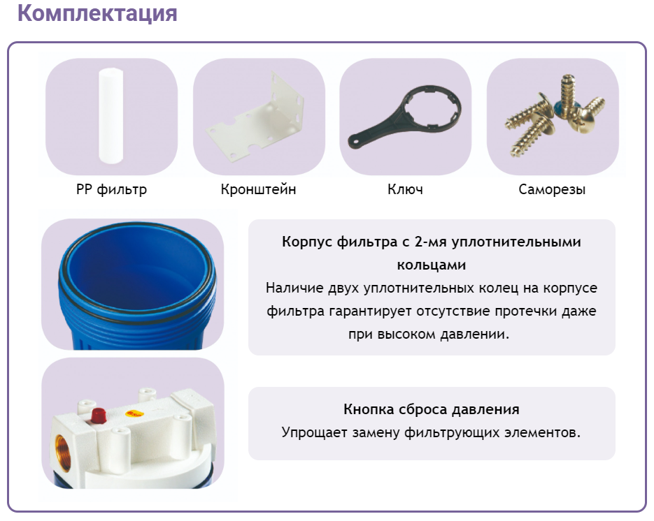 Комплект фильтра SL10 PS 891C1-W34-PR-BN — изображение 3