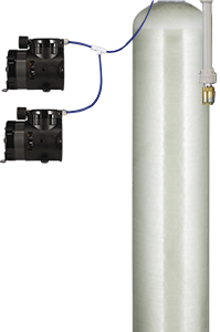 Система напорной аэрации WiseWater 1.5" 2хLP, KAC2 WWAP-1865 AP(х2-1.5")BK