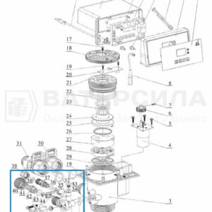Узел инжектора F117Q/F116Q в сборе (желтый 8”)